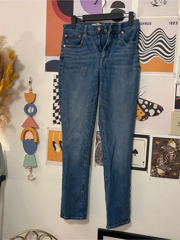 Madewell The High-Rise Slim Boyjean Jeans Size 24 Blue - Image 5