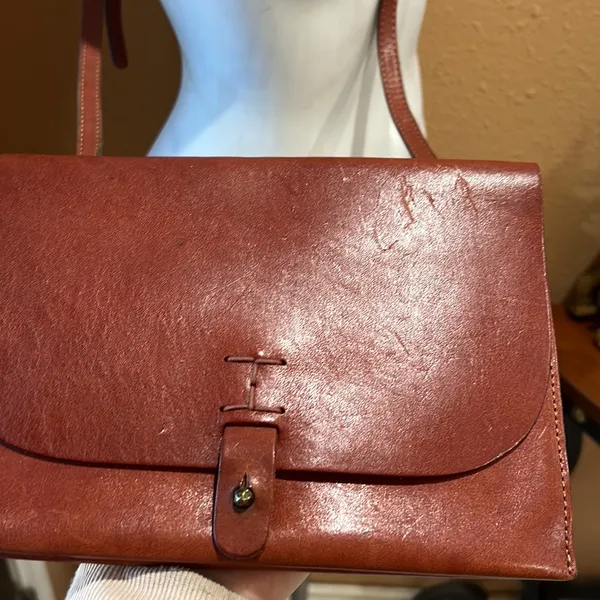 Lucky brand tan leather crossbody - Image 3