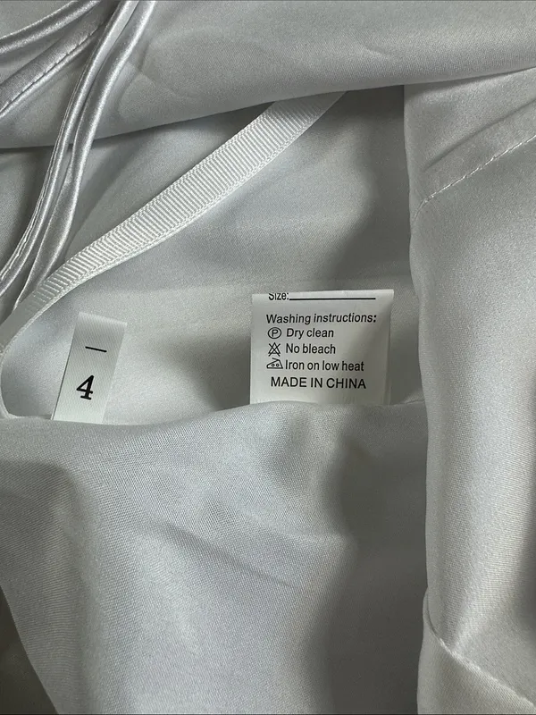 Monvelli Satin Maxi Slip Dress White Size 4 NWT - Image 7