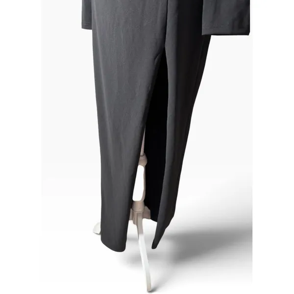 Lulus Black Long Sleeve Corset Accent Maxi Bodycon Dress Size M - Image 6