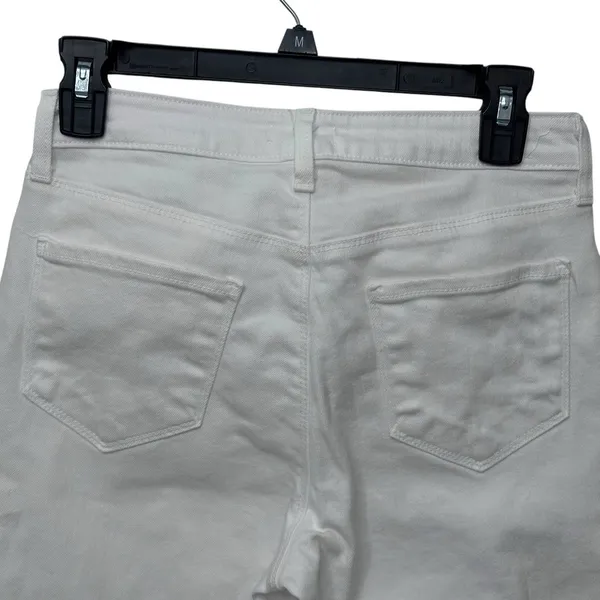 L'Agence‎ Women's White High-Rise Nadia Cropped Jeans Pants Size 27 - Image 5