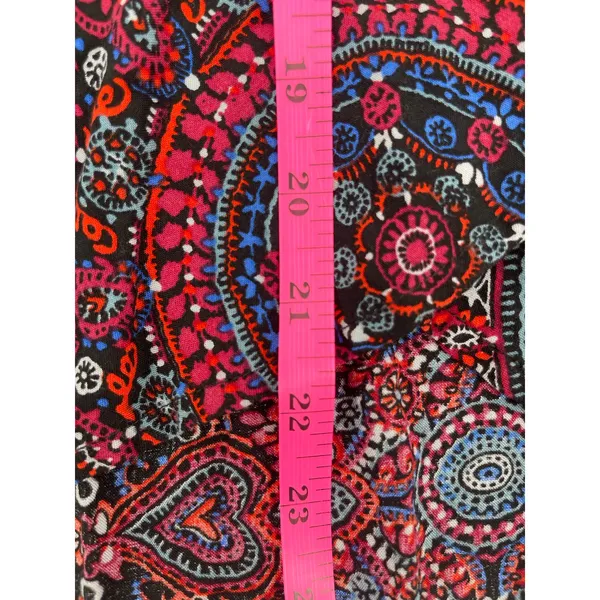 Abercrombie Spaghetti Strap Paisley Burgundy and Navy Dress Size Small‎ Y2K - Image 5