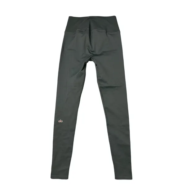Alo Yoga Dark Green Ribbed Leggings - Image 5