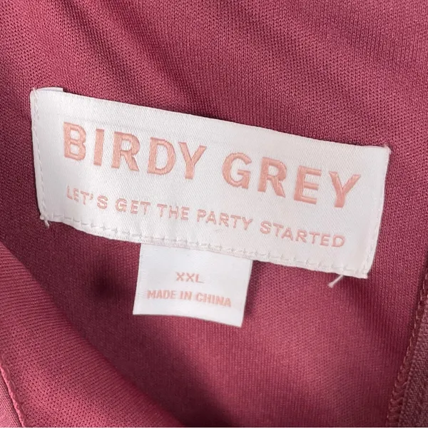 NEW Birdy Grey Amy Dress Chiffon Rosewood Womens Size XXL Long Length Bridesmaid - Image 6