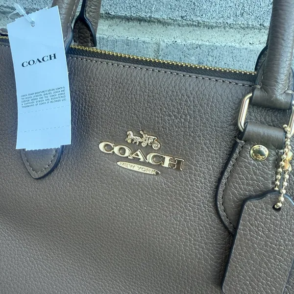 NWT Coach Georgia Satchel Bag CR156 in dark stoen - Image 3