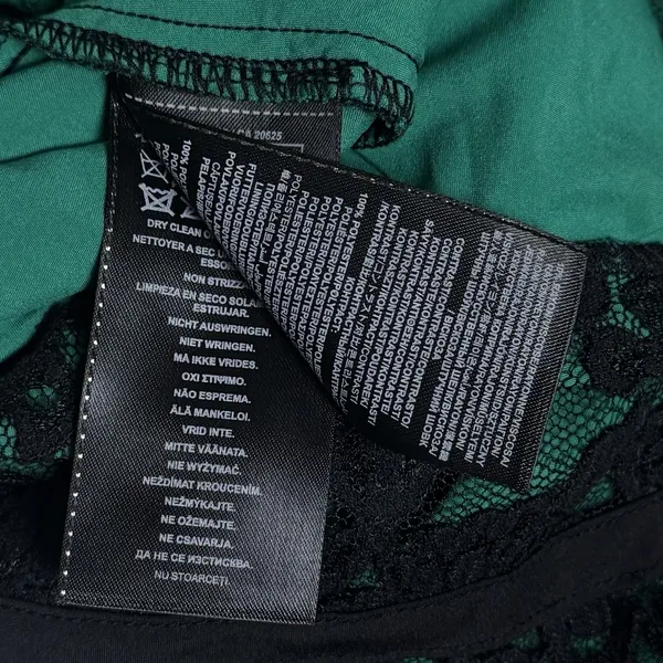 Guess Y2K Inspired Lace Overlay Green Bodycon Dress Party Special Occasion 10 - Image 9
