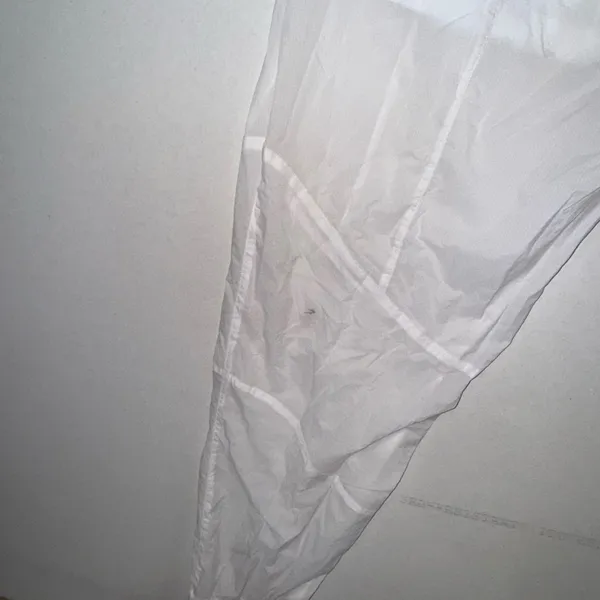 Gymshark Women's White Nylon Jogger Pants M Activewear Lightweight Pockets - Image 14
