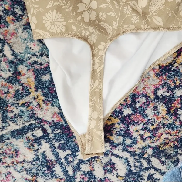 Free People NWT Somethin Bout You One Shoulder Floral Cactus Combo Bodysuit - Image 7