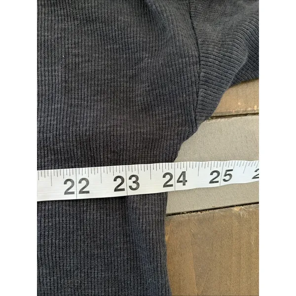Life is Good Relaxed Fit Pocket Tee Womens Size L Charcoal Grey Ribbed Cotton L - Image 7