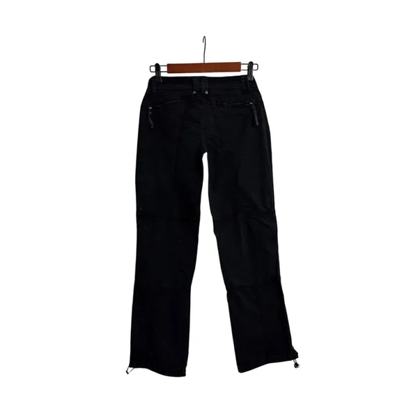 Marrakech Y2K Loose Chore Utility Black Baggy Relaxed Fit Cargo Pants Size 27 - Image 4