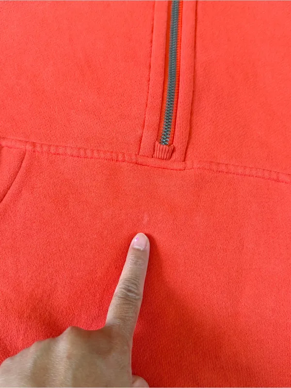 Lululemon Women’s Scuba Oversized 1/2 Zip Hoodie in Autumn Red Orange M/L - Image 10