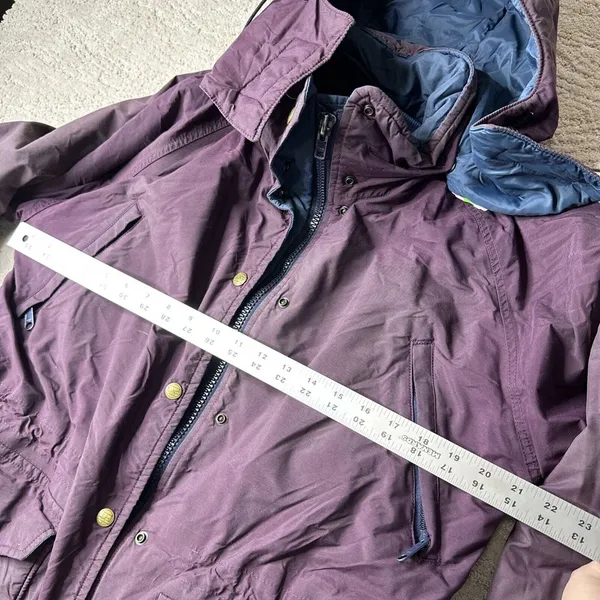 Women's Vintage L.L.‎ Bean Small Parka Winter Coat Thinsulate Hooded - Image 5