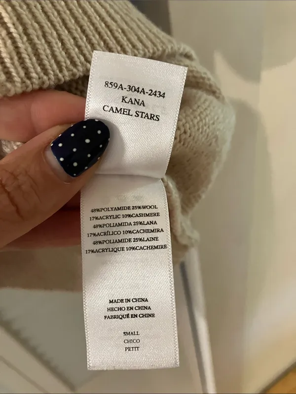 Rails Kana Camel Stars Crewneck Sweater Size Small - Image 4