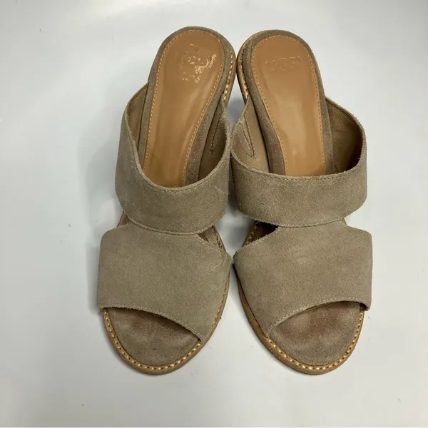 UGG Women’s Celia slide sandals‎ with stacked heel size 7 - Image 3