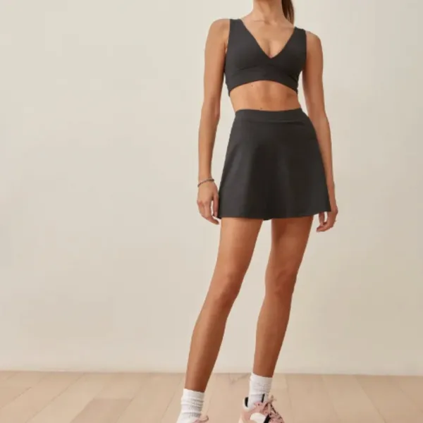 NWT Reformation Active Sports Bra and Skort Set in Fern Green - Image 4