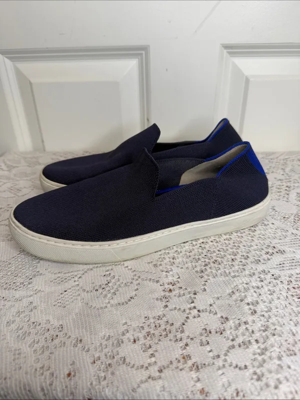 Rothy's The Original Slip-On knit blue Loafers size 8 - Image 3