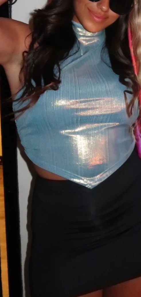 Blue Shimmer Halter Size XS - Image 2