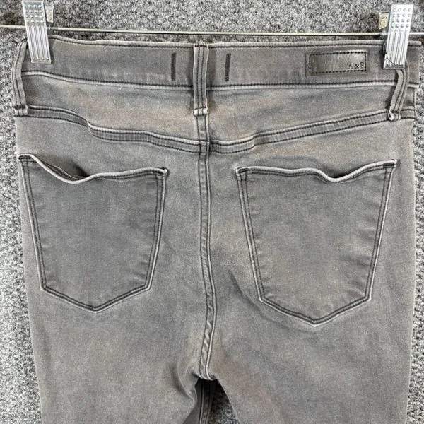 Abercombie And Fitch Jeans Womens 28/6L Gray Faded Denim High‎ Rise Jean legging - Image 8