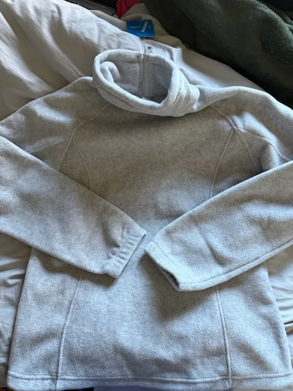 Light Grey Columbia Jacket Women’s Fleece Full-Zip - Image 6