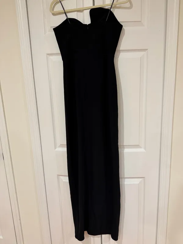 Amanda uprichard X Revolve Strapless Puzzle Gown in Black - Image 8