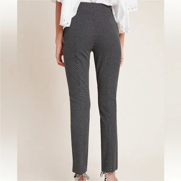 Anthropologie Slim Leg Dress Pants Women's‎ Size 4 Black Minimalist Chic - Image 8