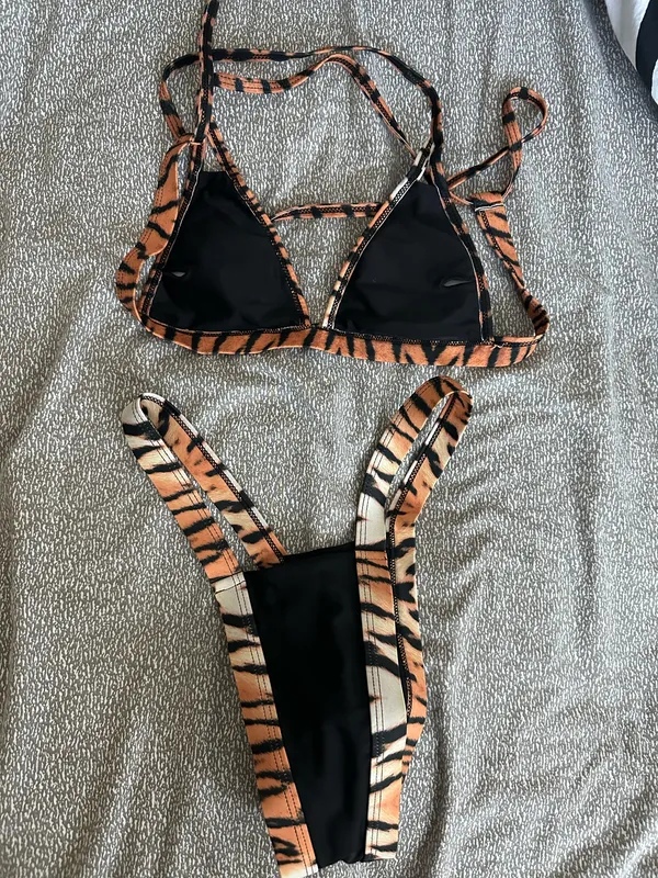Bikini set cheetah print Orange - Image 2