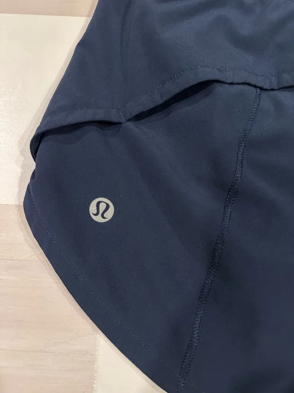 lululemon speed up short 4” long tall updated fit true navy blue 4 W7AYMT - Image 3