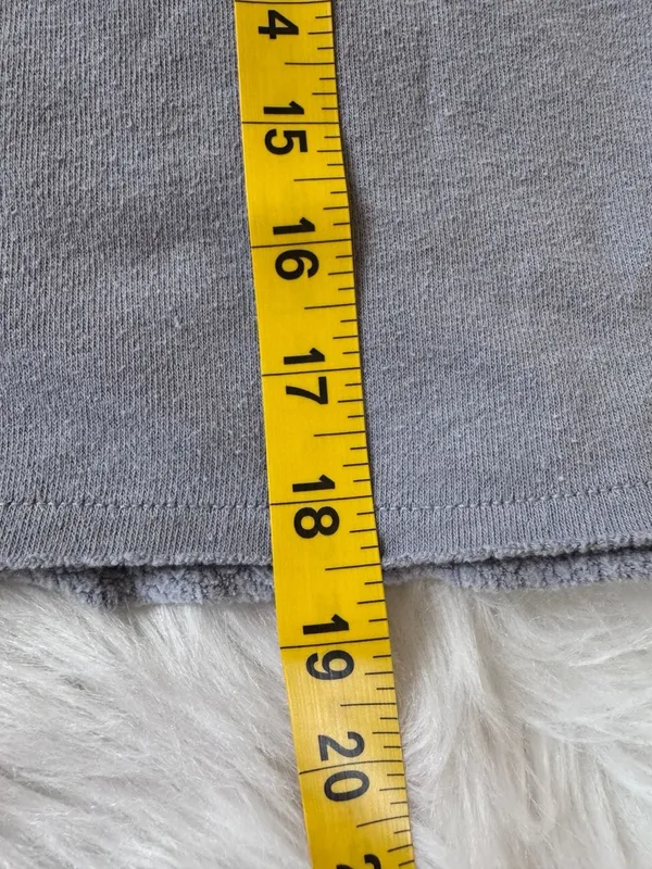 American Eagle Size S Women's Full-Zip Cropped Hoodie in Dusty Blue - Image 9