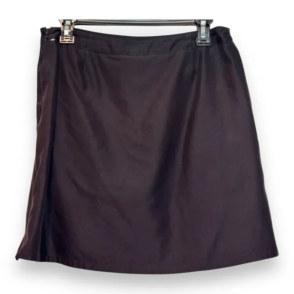 Women's Patagonia Duway Skort Golf Skirt Size 10 Black‎ Side Zip and Zip Pocket - Image 2