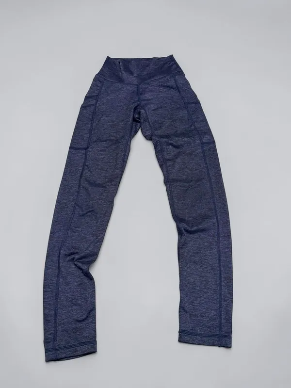 Aerie Play Real Me High Waisted‎ Pocket Leggings XS Navy Heather - Image 2