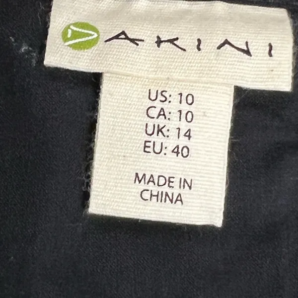Akini Black Cotton Lined Skirt- Size 10 - EUC - Image 7