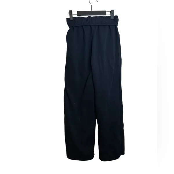 Planet Heart Black Foldover Wide Leg Sweatpants - Image 3