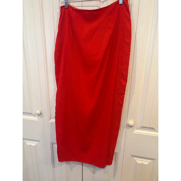 Princess Polly Red‎ Midi Skirt Size 10 - Image 2