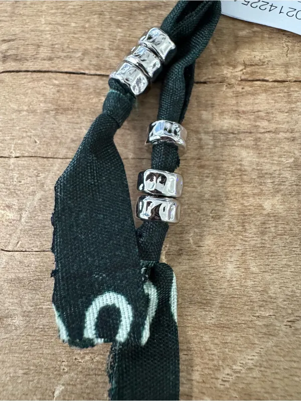 NWOT Free People Bandana Carabiner Bag Charm ~ Dark Green ~ Sold Out! - Image 6