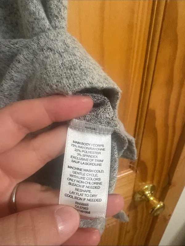 Nordstrom Abound Size Small Grey T-Shirt - Image 4