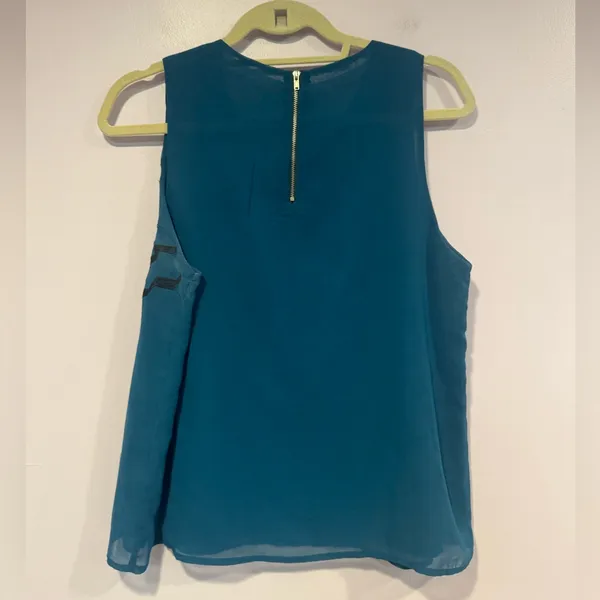 Blue Miami Aztec Francescas embroidered tank‎ top - Image 3