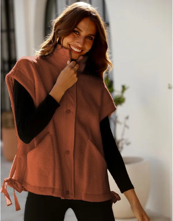 Rust orange yeokou Sherpa button - Image 4