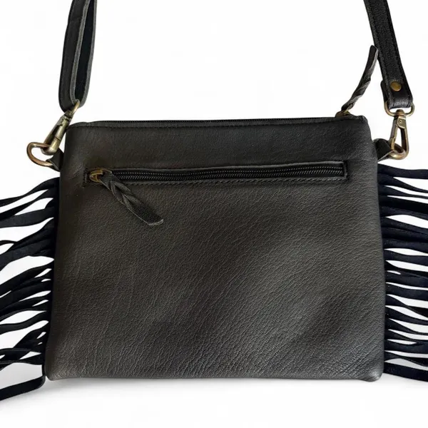 NWOT American Darling Cowhide Fringe Crossbody Bag - Image 7