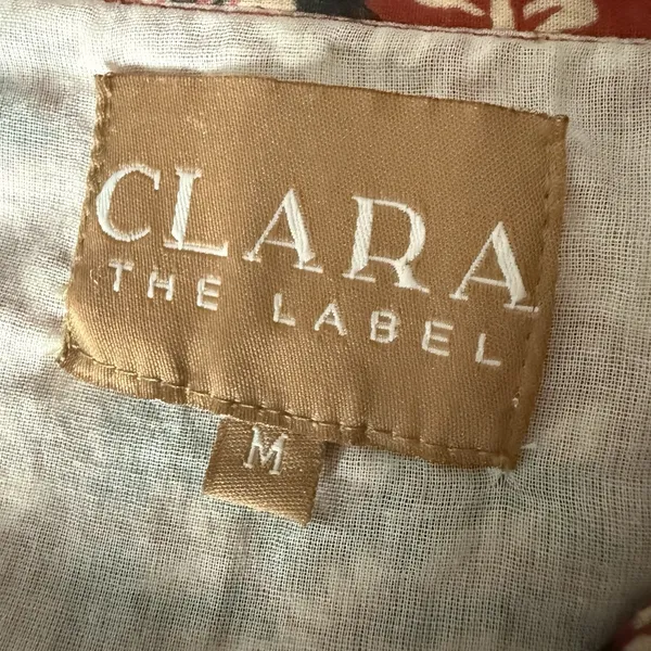 Clara The Label Mini Dress M Cotton Babydoll Lined Boho Peasant Victoria Dunn - Image 7
