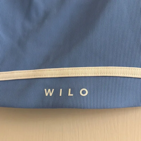✨WILO The Label Blue and White Sports Bra Crop Small Top✨ - Image 7