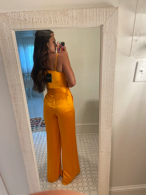 Nicholas Orange Jumpsuit Size 00 - Image 9