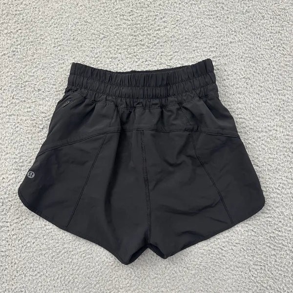 Lululemon Track That Shorts High Rise 3" Black Athletic Athleisure Women's 4 - Image 2