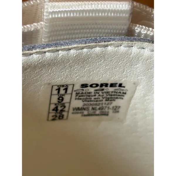Sorel Viibe Metallic Silver Sea Salt Platform Clogs sz 11 Futuristic Chunky - Image 15