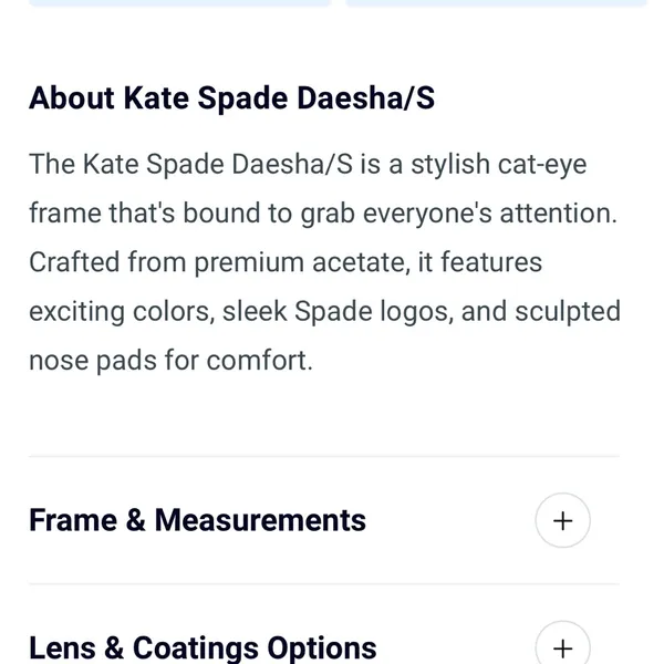 New Kate Spade New York Daesha/S 0t4la Havana Authentic Frames Eyeglasses 56-16 - Image 8