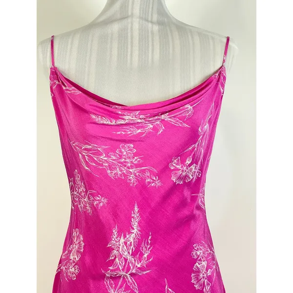 ASTR The Label Pink Dancing Queen Draped Neckline Floral Mini Dress Size Med - Image 4