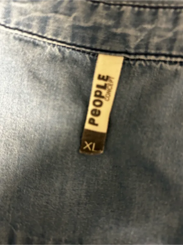 Men's Light Blue Denim Button - Image 8