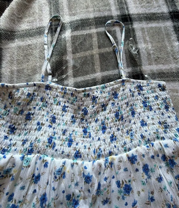 No Boundaries Floral Print Smocked Tiered Mini Skirt - Image 2