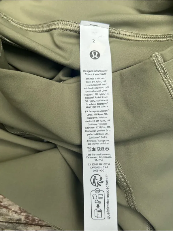 Lululemon Fast and Free HR Short 8" Light BALF Bay Leaf (Green) Lightweight|Sz:2 - Image 9