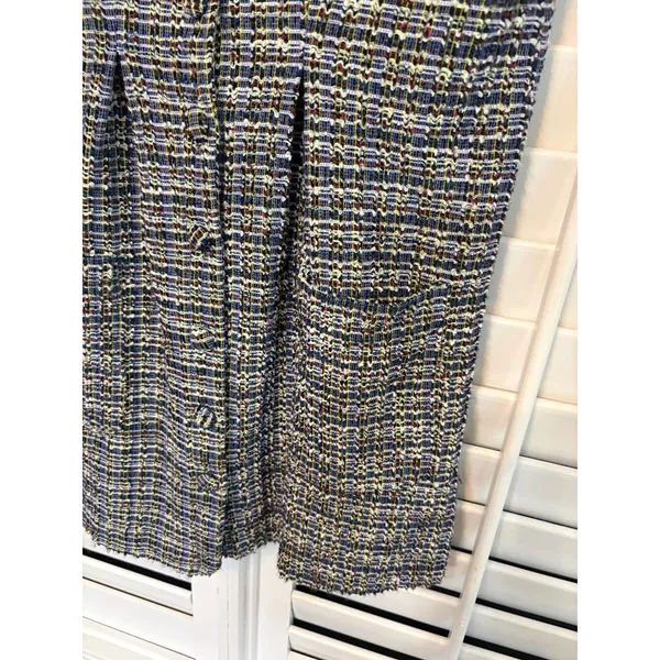 Free‎ People Navy Boucle Dress Size Small - Image 5