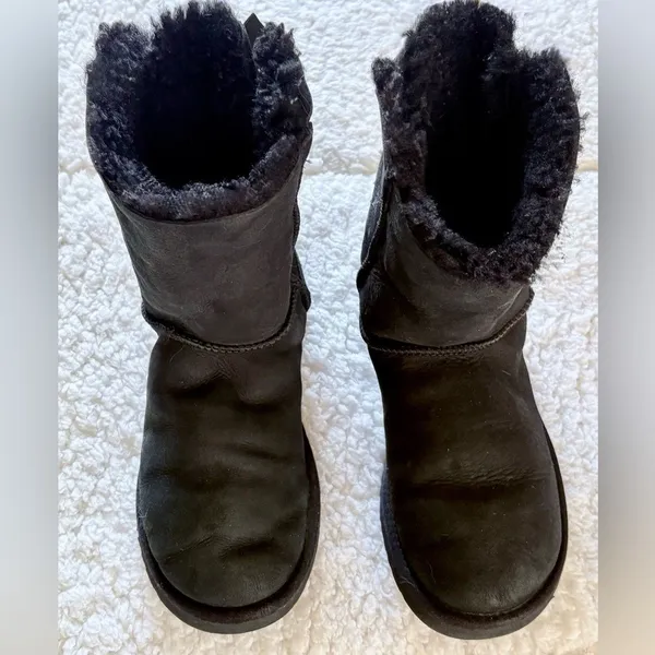 UGG Black Bailey Bow Tie Boots - Image 9